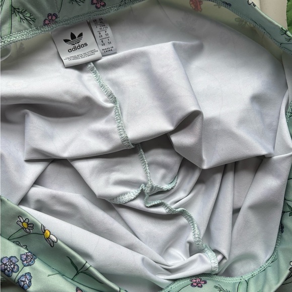 Like New adidas Floral Print Leggings - seafoam XL - Picture 6 of 8